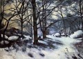 Schmelzender Schnee Fontainbleau Paul Cezanne